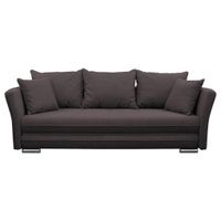 MID.YOU ROZKLADACIA POHOVKA, textil, tmavohnedá