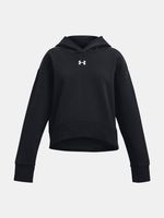 Under Armour UA Rival Fleece Crop Hoodie Bluza dziecięca Czarny