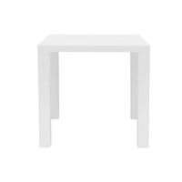 Livetastic JEDÁLENSKÝ STÔL, biela s vysokým leskom, 80/80/76 cm