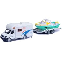 Alltoys Karavan s přívěsem bílý