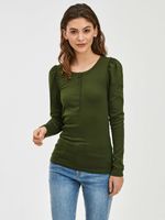 GAP Modern Henley Koszulka Zielony