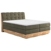 BOXSPRINGOVÁ POSTEĽ, 180/200 cm, zelená