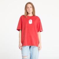 T-shirt A BATHING APE Pigment Print Ape Head Relaxed Fit Tee UNISEX Red L