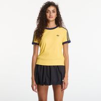T-shirt adidas Heather 3-Stripes Cali T-Shirt Warm Vanilla/ Bold Gold/ Night Indigo S