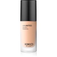 KIKO Milano Unlimited 24H Matte długotrwały podkład matujący z kwasem hialuronowym odcień 3.5 WR Warm Rose 30 ml