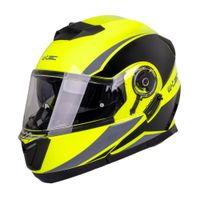 Výklopná přilba W-TEC Banelmeda  černá-fluo žlutá  L (59-60)
