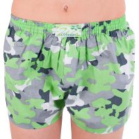Női bő szárú boxeralsó Styx art klasszikus gumipánt zöld terepszínű (K559) S