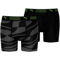 Puma SPORT MICROFIBER PRINT BOXER 2P Мъжки боксерки, черно, размер