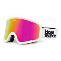 HORSEFEATHERS Snowboardové okuliare Huck - white/mirror pink