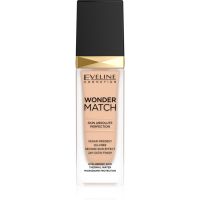 Eveline Cosmetics Wonder Match tartós folyékony alapozó hialuronsavval árnyalat 16 Light Beige 30 ml