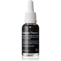 Carbon Theory Charcoal, Tea Tree Oil & Vitamin E відновлююча нічна сироватка для проблемної шкіри 30 мл