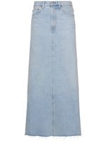 Hilla Denim Cotton Long Skirt