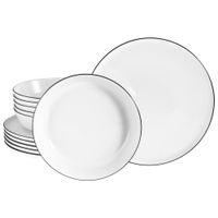 Creatable JEDÁLENSKÝ SERVIS Chef Collection Black Line 12-dielne