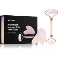 Notino Skincare Tools Rose Quartz Massage Roller and Gua Sha масажний роллер для обличчя і масажний інструмент Rose Quartz