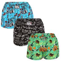 3PACK dámské trenky Styx art klasická guma vícebarevné (3K15782) L