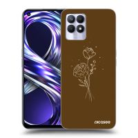 ULTIMATE CASE pro Realme 8i - Brown flowers