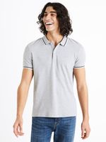 Celio Decolrayeb Polo T-Shirt Grau