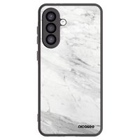 Silikónový čierny obal pre Samsung Galaxy A26 5G A266B - White marble
