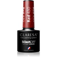 Claresa SoakOff UV/LED Color Rainbow Explosion гел лак за нокти цвят Red 430 5 гр.