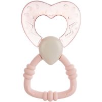 Canpol babies Teethers Water grizalo z ropotuljico 3m+ Pink 1 kos