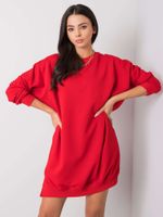 Oversized czerwona bluza sukienka