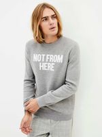 Celio Not From Here Pullover Grau