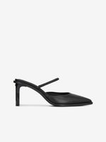 Calvin Klein Padded Curved Stil Mule Pump Körömcipő Fekete