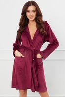 Dámský župan Italian Fashion Akara - bipolar Bordó XL