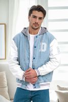 83714 Dewberry College Mens Denim Jacket-ICE BLUE