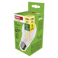 LED žárovka Filament A60 A CLASS/ E27 / 3,8 W (60 W) / 806 lm / teplá bílá