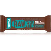 Bombus Raw Protein proteínová tyčinka príchuť Coconut & Cocoa 50 g