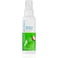 Avon Foot Works Coconut Oil pršilo za noge z osvežujočim učinkom 100 ml