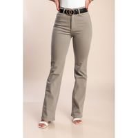 Jeans Mit Ausgestelltem Bein, Grau