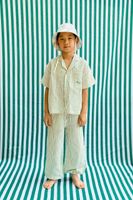 Tinycottons pantaloni de in pentru copii EMERALD STRIPES PANT