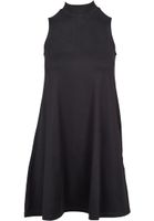 Women's turtleneck dress in black