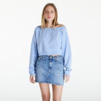 Bluza Tommy Jeans Cropped Off Shoulder Sweatshirt Blue M