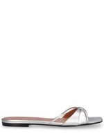 Lust Metallic Leather Mule Flats