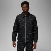 Jordan Flight Heritage Printed Jacket Black - Pánske - Bunda Jordan - Čierne - DV7563-010 - Veľkosť: M