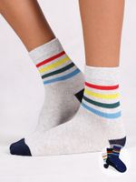 Yoclub Kids's Boys' Socks Stripes 3-Pack SKA-0157C-A300