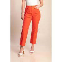 Baumwollhose Plus Size, Koralle