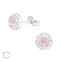 Olivie Strieborné náušnice so Swarovski kryštálom 2439