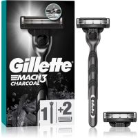 Gillette Mach3 Charcoal brivnik + nadomestne britvice 2 kos