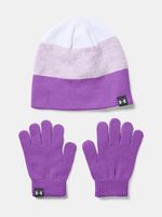 Under Armour G Beanie Glove Combo Gyerekkészlet Lila