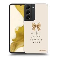 Silikónový čierny obal pre Samsung Galaxy S22 5G - Golden Dream