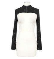 koszulka gotycki and punk damskie - Bone printed knitted shawl - DEVIL FASHION - CA024 XL