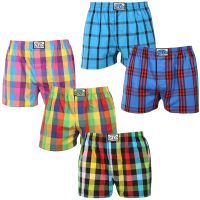 5PACK pánské trenky Styx klasická guma vícebarevné (5A0112456) XL