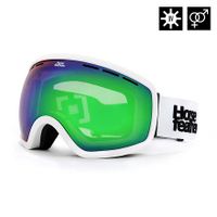 HORSEFEATHERS Snowboardové brýle Knox - white/mirror green WHITE