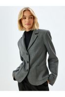 Koton Double Breasted Blazer Jacket with Pockets and Buttons