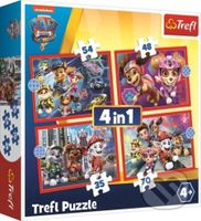 Tlapková patrola ve městě 4v1 - puzzle z kategorie 15 - 60 dílků