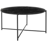 MID.YOU KONFERENČNÝ STOLÍK, antracitová, kov, kompozitné drevo, 83/83/40 cm